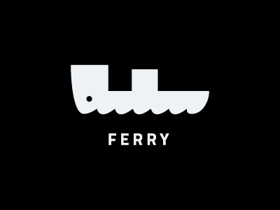 ferry boat f ferry flow letter logo river simple transportation water