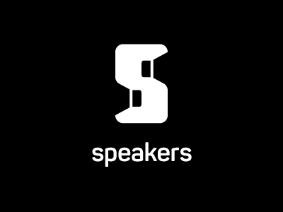 speakers bw letter logo s simple sound speakers