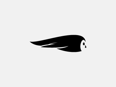 owl animal bird black flying logo negative space owl simple