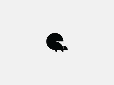 squirrel animal black branding design geometric icon logo simple vector white