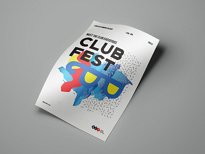 Club Fest Poster graphic design poster