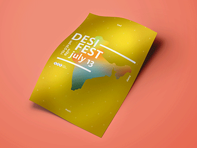 DesiFest graphic design poster