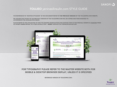 Toujeo "yeninesilinsulin.com" Web Site Design Cover