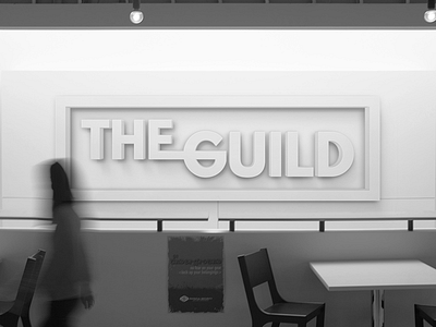 The Guild guild logo typography wall art