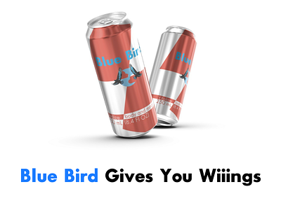 Blue Bird (Red Bull Inspiration) branding design graphic design icon illustration logo mockup vector