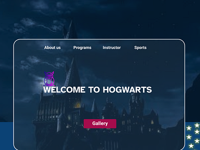 Daily UI 03-Hogwarts Landing Page