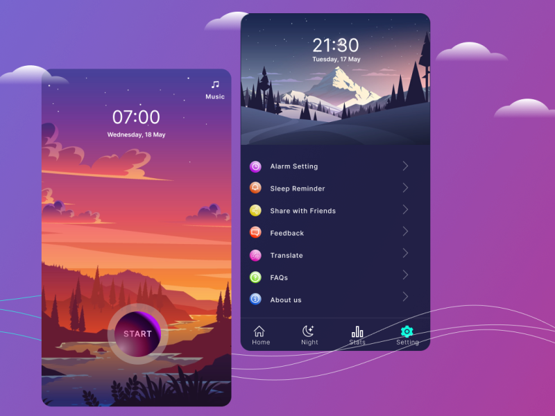 Sleep Tracker by Ranu Lilhore on Dribbble