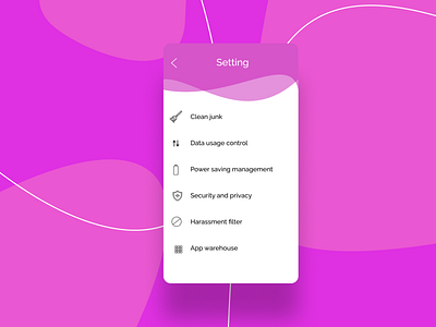 Setting Screen - DailyUI #007 app branding creative daily 100 challenge daily ui 007 dailyui007 dailyuichallenge design logo minimal setting setting page ui ux