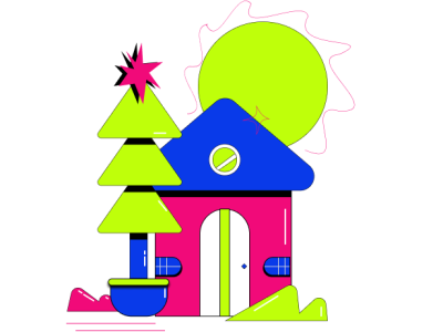 Christmas Illustration christmas colorpallete home illustration ux
