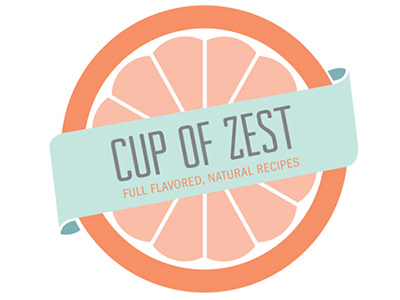 Cup of Zest Logo blog branding pastels