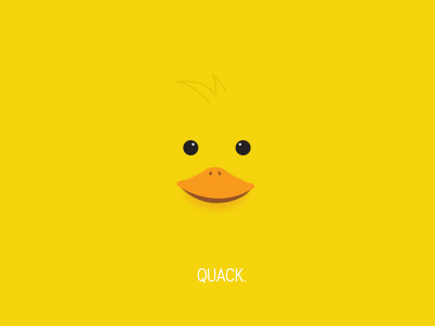 Quack. animal color duck freehand illustration