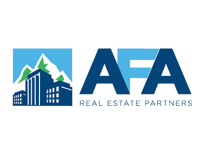 AFA Real Estate Partners - Logo Design brand buildings commerical design investment logo mark realestate typography