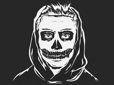 Skull Kid adobe black and white darwing dayofthedead design halloween illustator illustration kid negative vector
