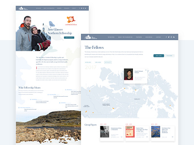 The Gordon Foundation clean debut landing page layout simple typography ui ux web