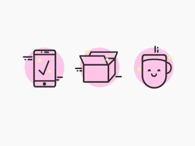 Dribbble iconography