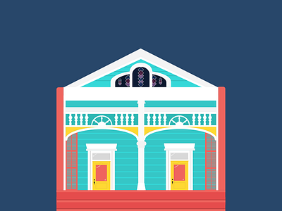 New Orleans house illustration nola