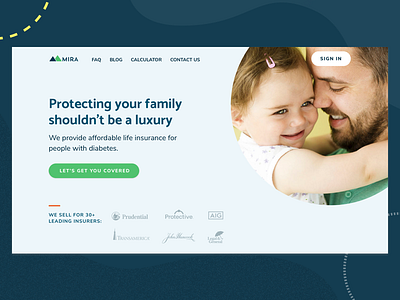 Mira Life Insurance Landing Page