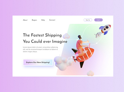 Daily UI - 03 : Landing Page daily 100 challenge daily ui dailyui design figma homepage illustration landing landingpage ui