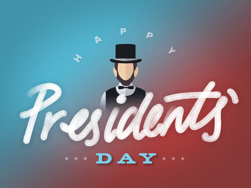 Presidents Day animation gif handlettering ipad obama presidents pro texture type typography