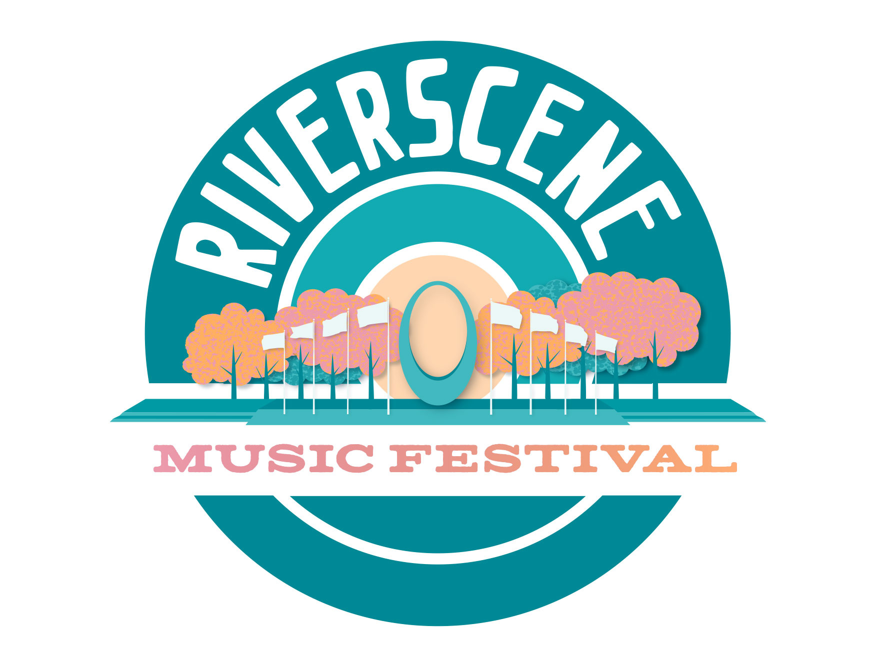 Dribbble Riverscene music festival logos 1 closeup jpg By Alexandra Tobia