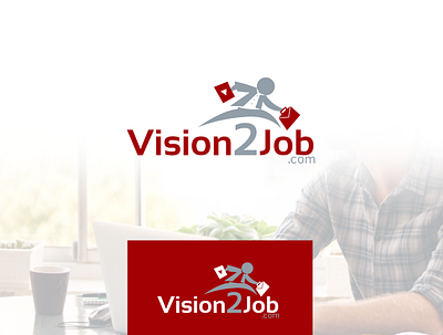 Vision2Job.com branding design graphic design illustration logo vector zaikh
