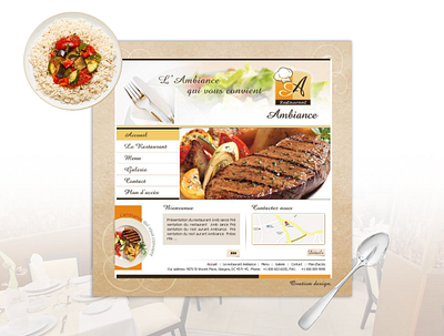 Ambiance Restaurant branding design graphic design illustration logo vector zaikh