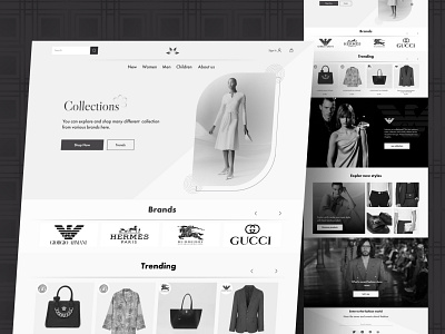 Collection clothes collection dotchallenge fashion web design