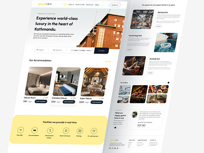 Grand View - Hotel Landing Page