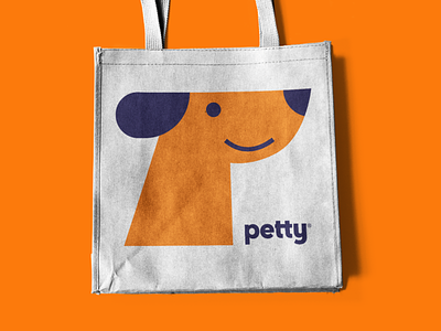 Petty Branding – Bag alexandre fontes animal bag bolsa brand branding cachorro dog ecobag friendly head icon id logo logotyp orange pet pet brand tote woof