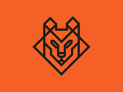 Symbol experiment for Matilha Studio alexandre fontes animal dog geometric icon lobo logo matilha symbol wolf wolfgang