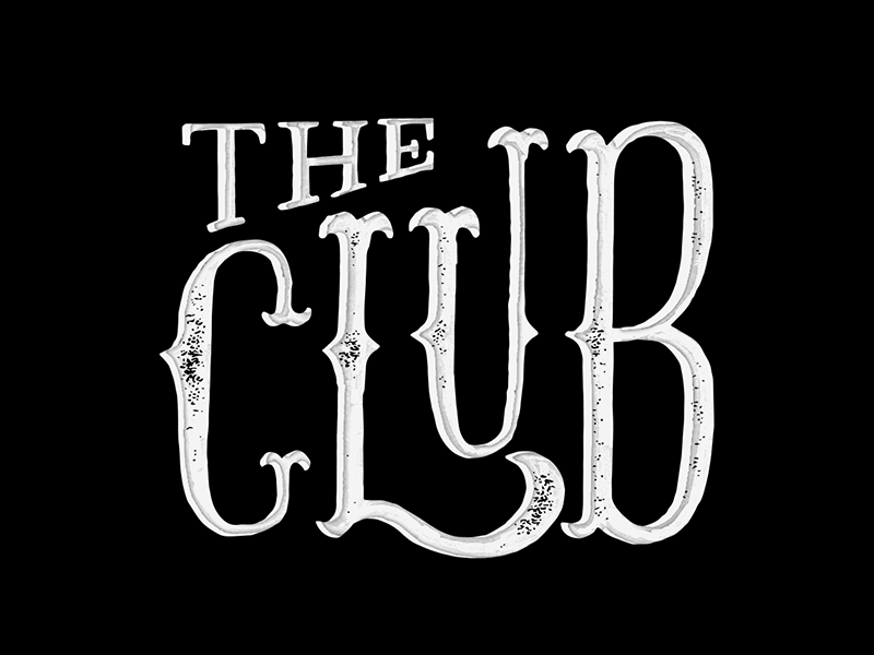 The Club Lettering by Alexandre Fontes on Dribbble