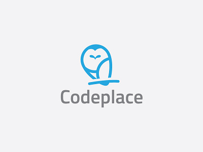 Codeplace animal bird code learn minimal owl pinpoint place travel wisdom