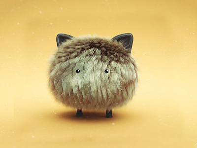Fur Ball 3d ball cat cute fluffy fur