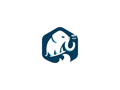 Surfing Elephant animal branding elephant logo surfing