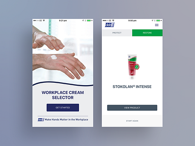 Cream Selector App app application design interface ios mobile ui ui design ux ux design