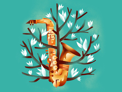🎷 musical instrument saxophone spring