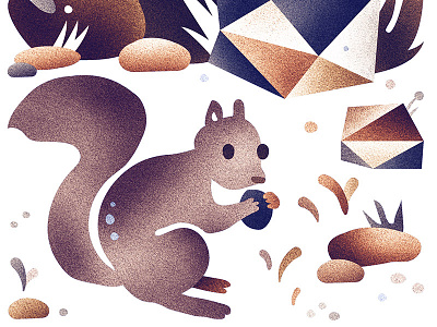 Mountain Squirrel critter illustration squirrel