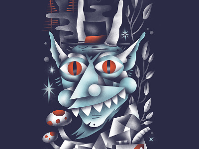 Woodland Goblin creature creep devil goblin illustration monster troll