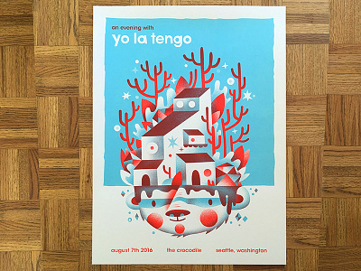 Yo La Tengo Poster gig poster gigposter house illustration poster show poster tree trees underground yo la tengo