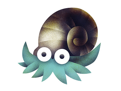 Omanyte hermit crab illustration omanyte pokemon pokemongo snail