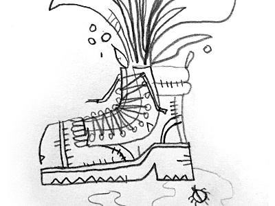 Garden Boot Sketch