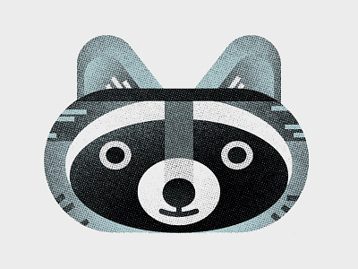 Raccoon Head Labels