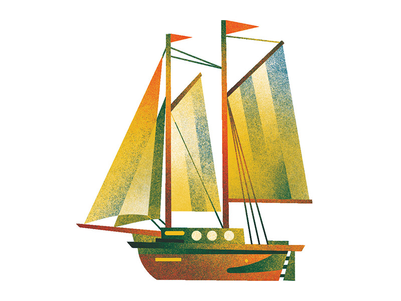 Wee boat by Aren Vandenburgh on Dribbble