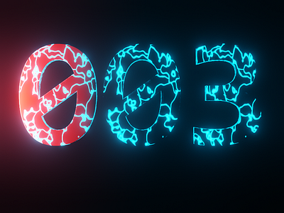 Cool TEXT 003 Blender Shining Words blender cinema4d design font laoda text