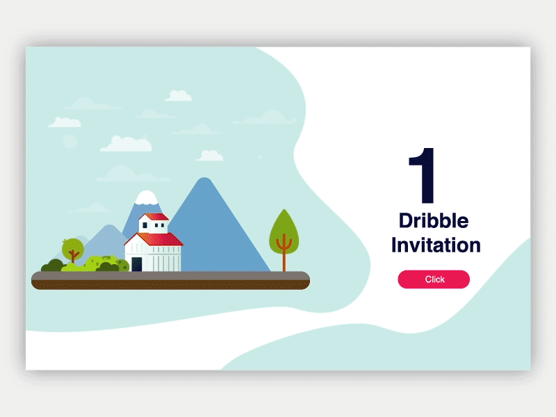 1 dribbble Invite animation design dribbble invite