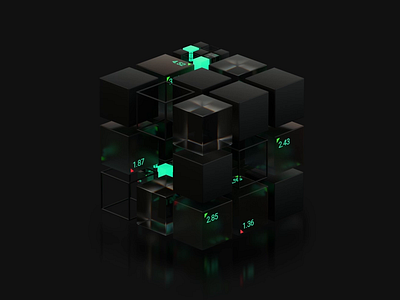 Isometric Motion Graphics [Generated Cubes] business generate matrix motion graphics