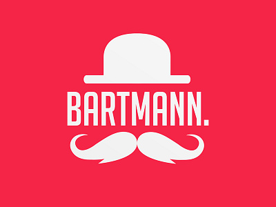 Logodesign Bartmann beard design hat hipster identity logo simple typo