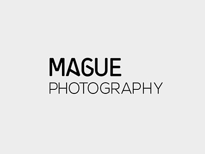 Mague Photography Logo clean logo photographer photography simple typo typography