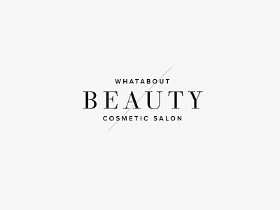 Whatabout Beauty Salon Logo beauty clean eyebrow logo microblading salon simple typography