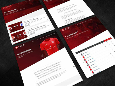Website for Soccer Club clean football club jupiter soccer sponsoring support team webdesign